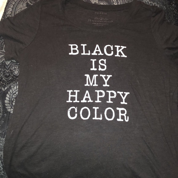 Torrid “Black is my happy color” Tee - Picture 5 of 5